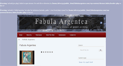 Desktop Screenshot of fabulaargentea.com