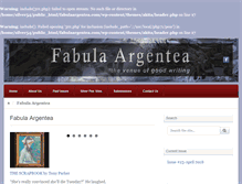 Tablet Screenshot of fabulaargentea.com